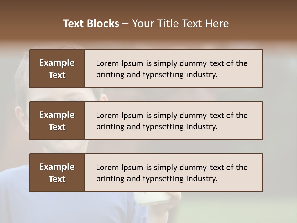 Child Kid Glass PowerPoint Template