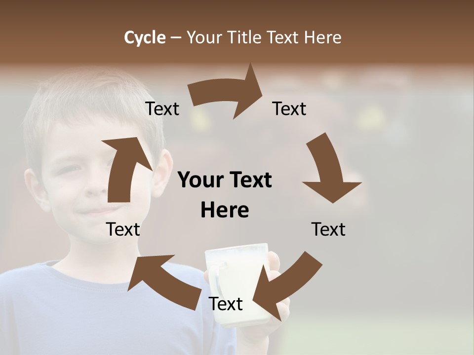 Child Kid Glass PowerPoint Template