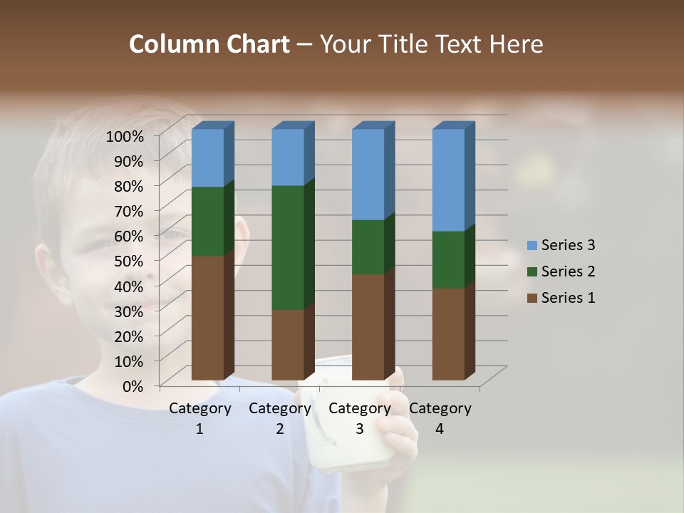 Child Kid Glass PowerPoint Template