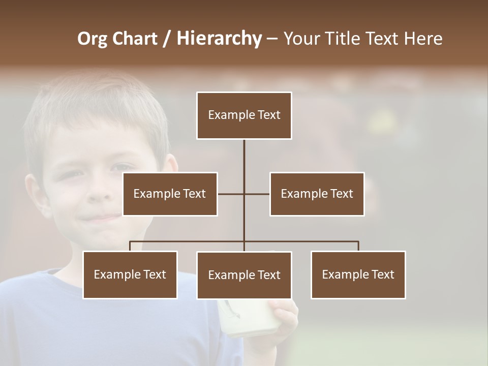 Child Kid Glass PowerPoint Template