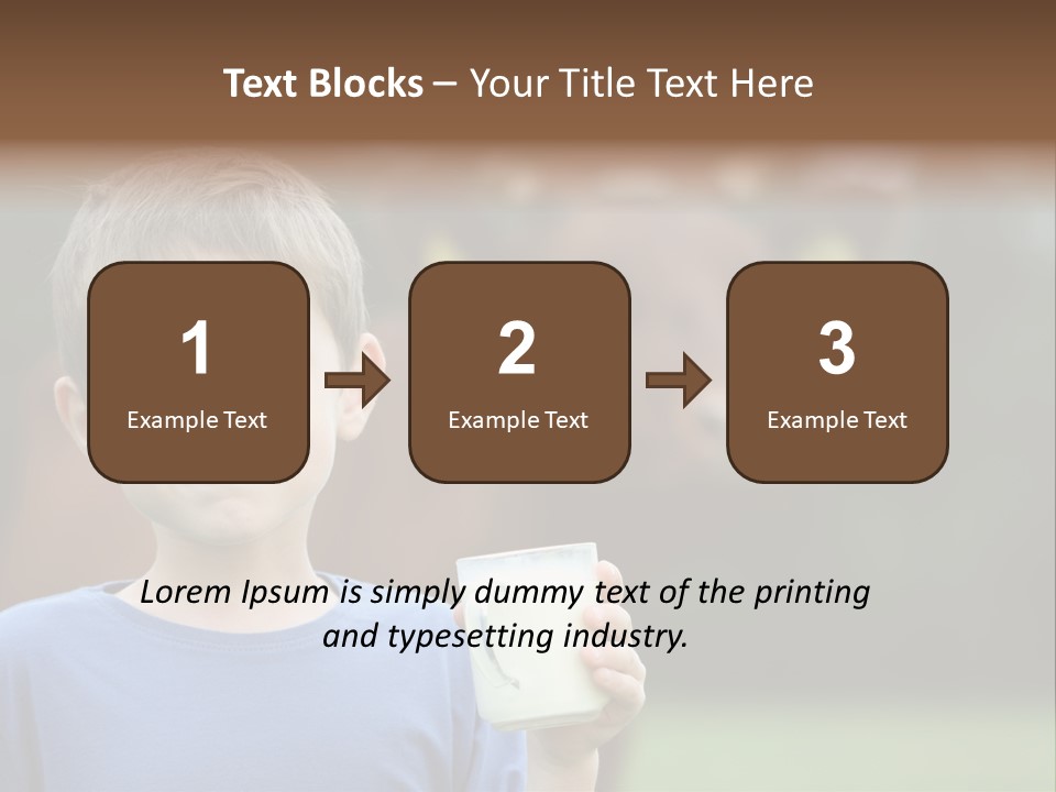 Child Kid Glass PowerPoint Template