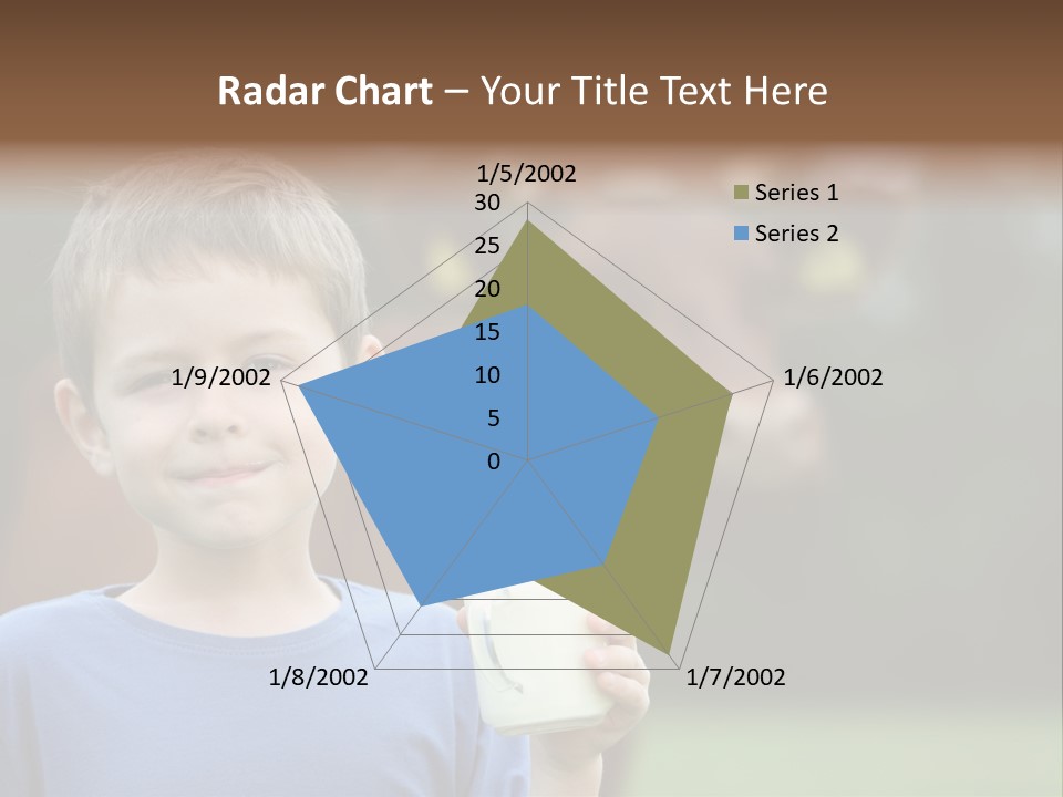 Child Kid Glass PowerPoint Template