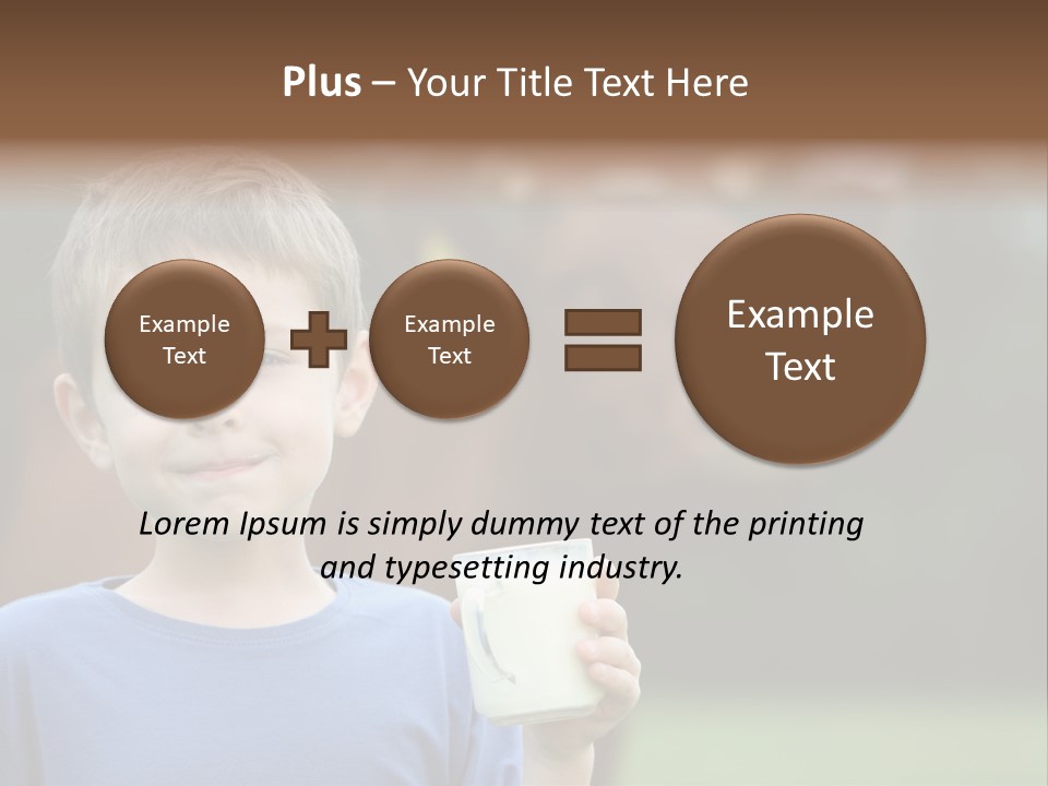 Child Kid Glass PowerPoint Template