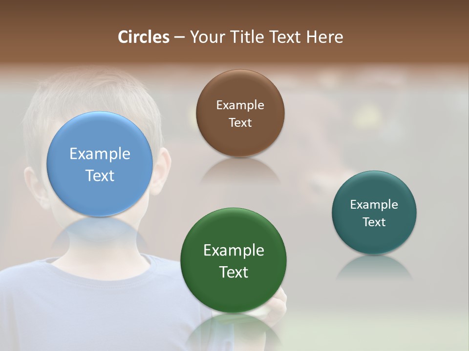 Child Kid Glass PowerPoint Template