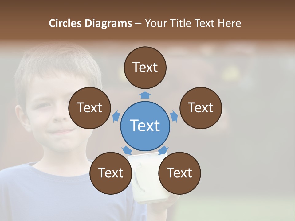 Child Kid Glass PowerPoint Template