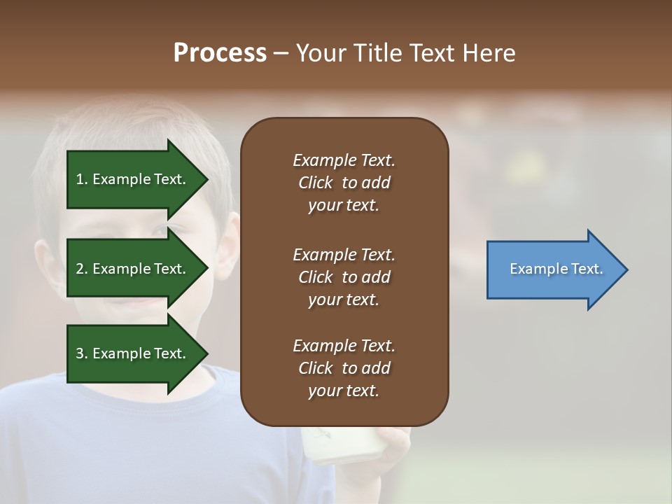 Child Kid Glass PowerPoint Template