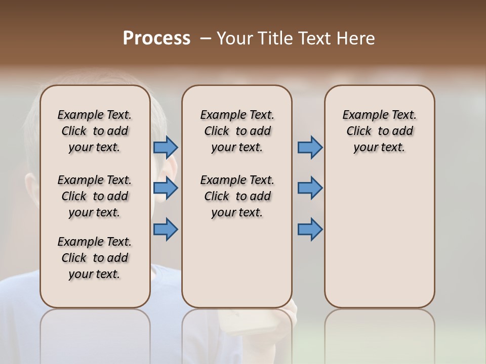 Child Kid Glass PowerPoint Template
