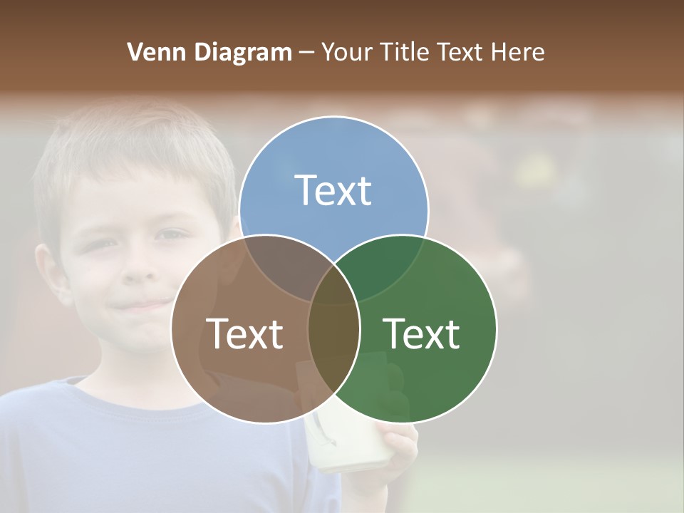 Child Kid Glass PowerPoint Template