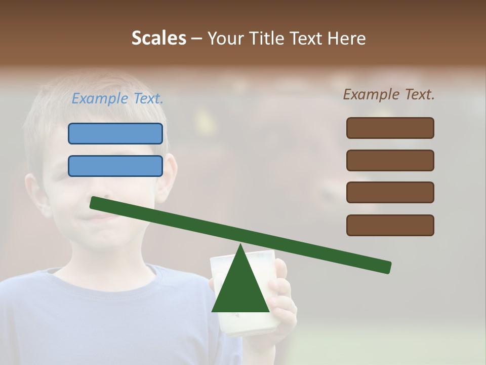 Child Kid Glass PowerPoint Template