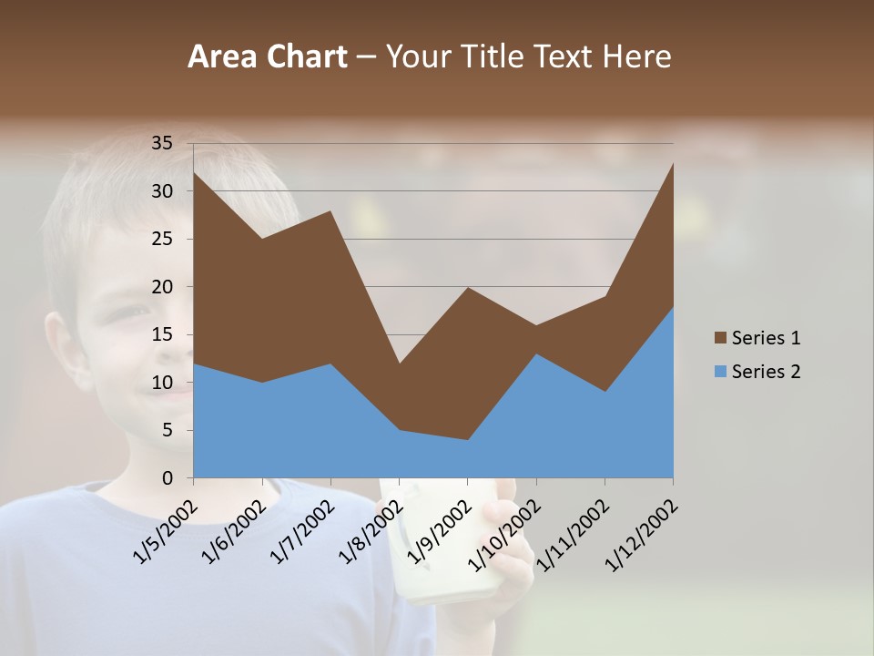 Child Kid Glass PowerPoint Template