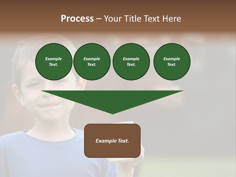 Child Kid Glass PowerPoint Template