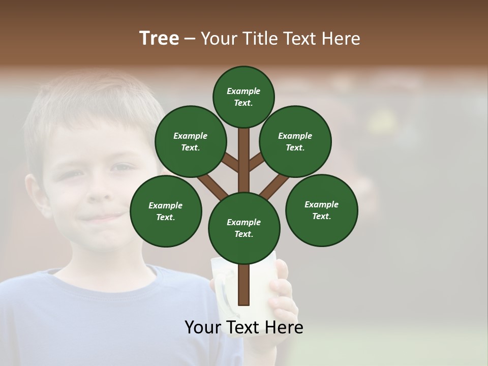 Child Kid Glass PowerPoint Template