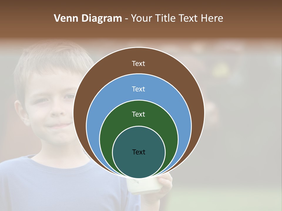 Child Kid Glass PowerPoint Template