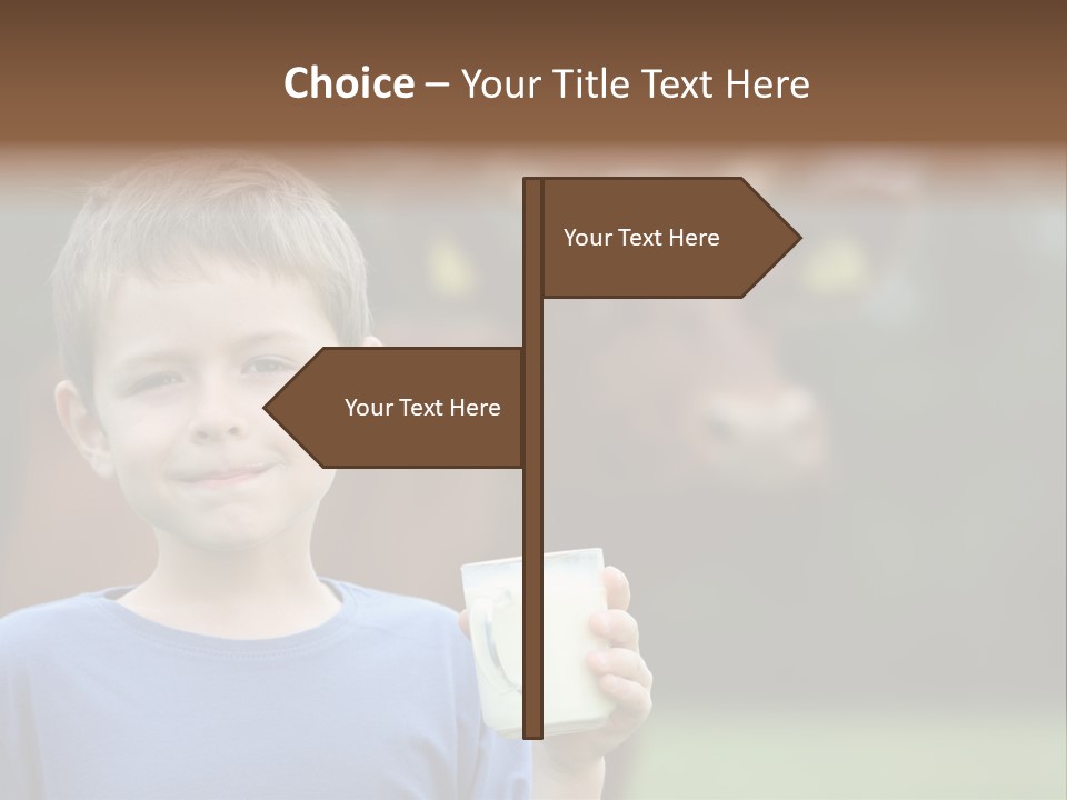 Child Kid Glass PowerPoint Template