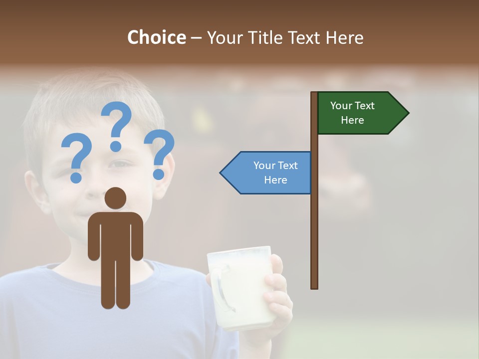 Child Kid Glass PowerPoint Template