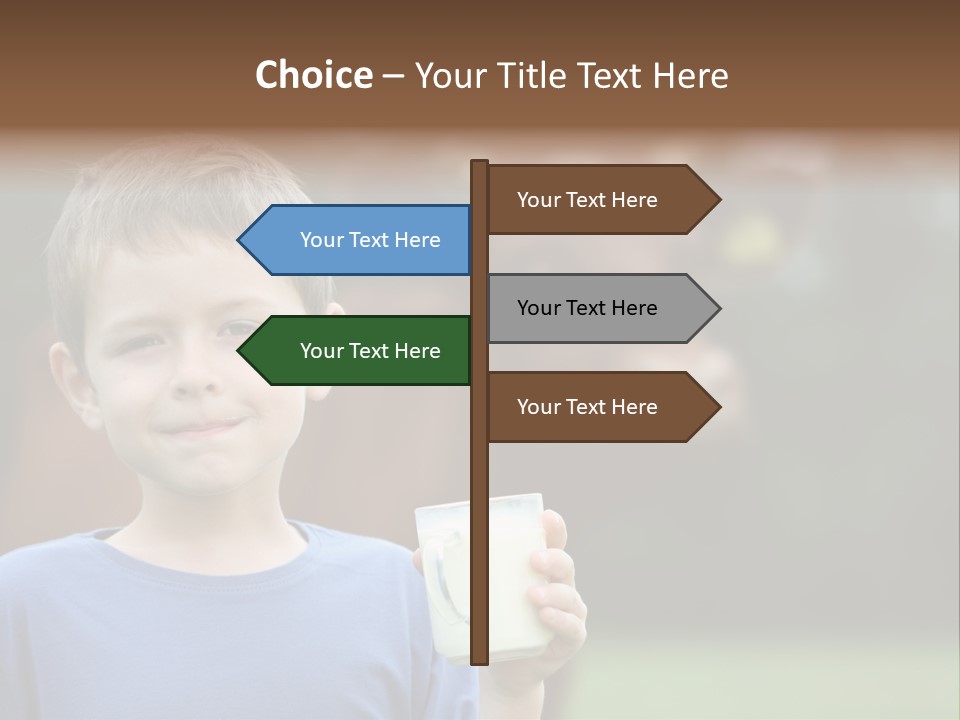 Child Kid Glass PowerPoint Template