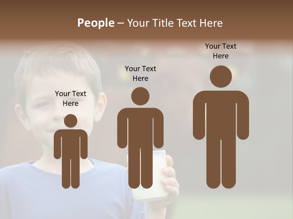 Child Kid Glass PowerPoint Template