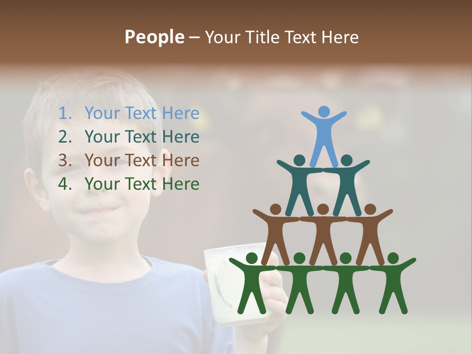 Child Kid Glass PowerPoint Template