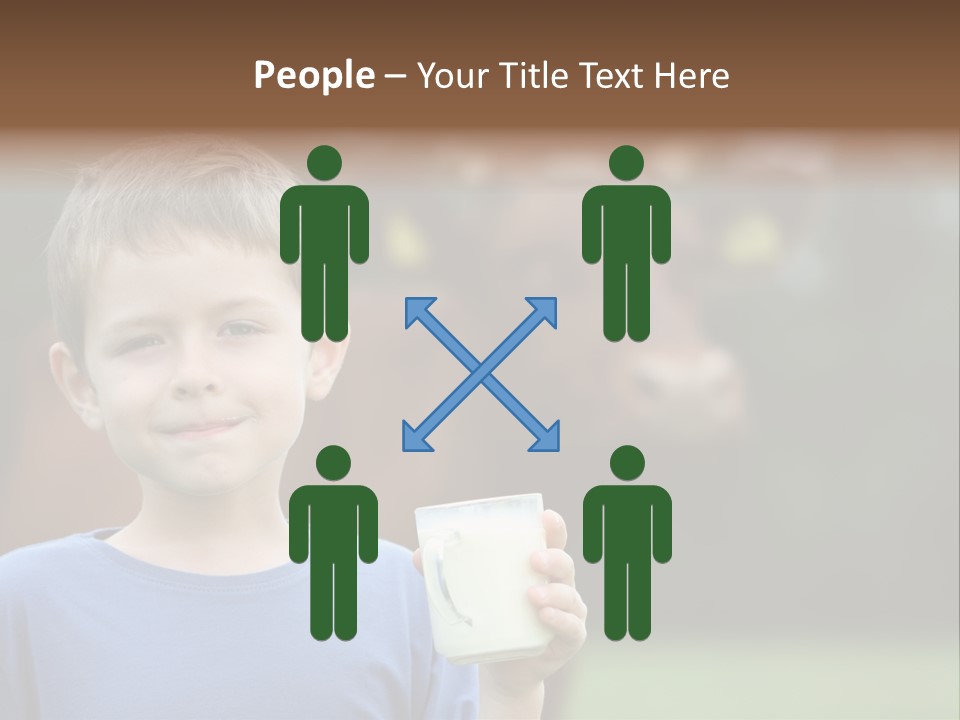 Child Kid Glass PowerPoint Template