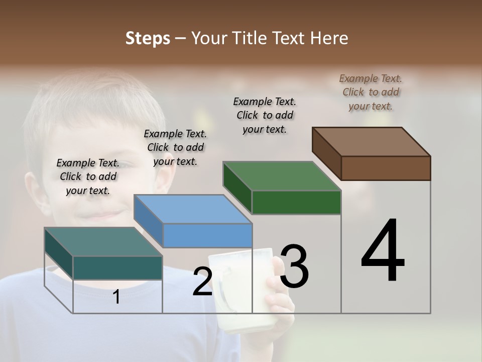 Child Kid Glass PowerPoint Template