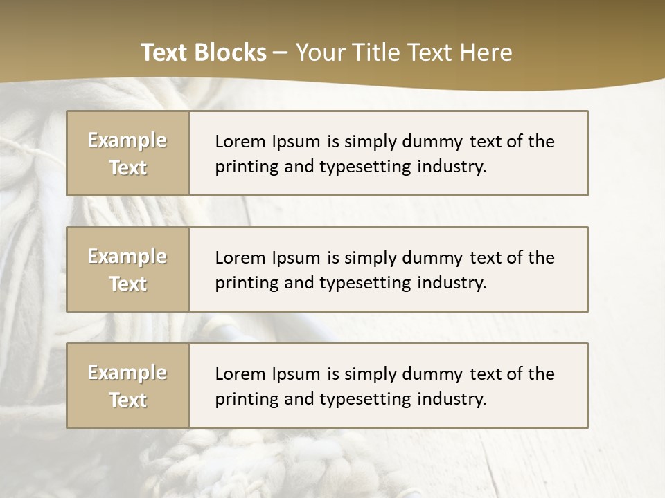 Blanket Comfort Fiber PowerPoint Template