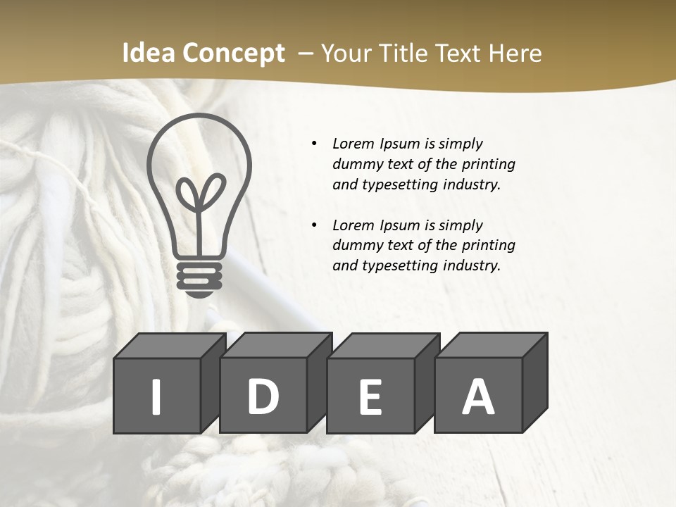 Blanket Comfort Fiber PowerPoint Template