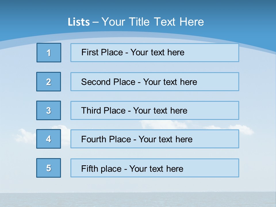 Sky Outdoor Beauty PowerPoint Template