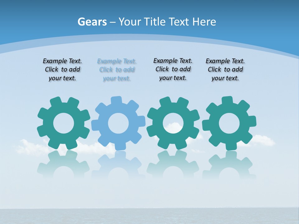 Sky Outdoor Beauty PowerPoint Template