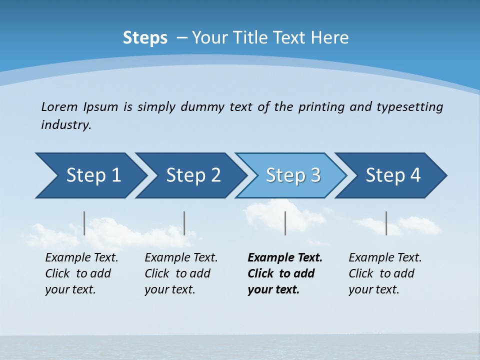 Sky Outdoor Beauty PowerPoint Template