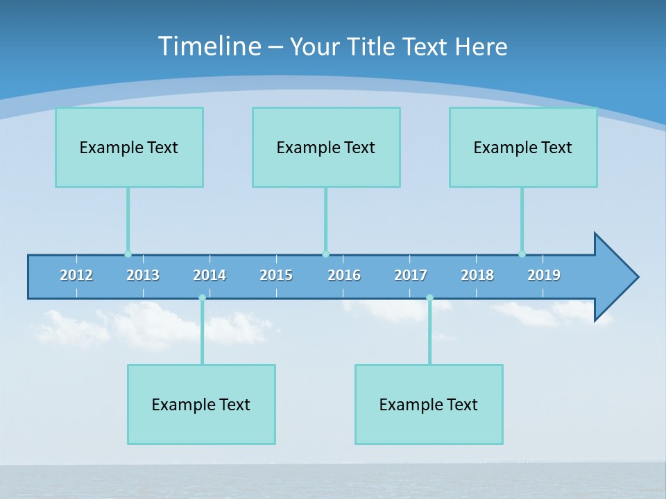 Sky Outdoor Beauty PowerPoint Template