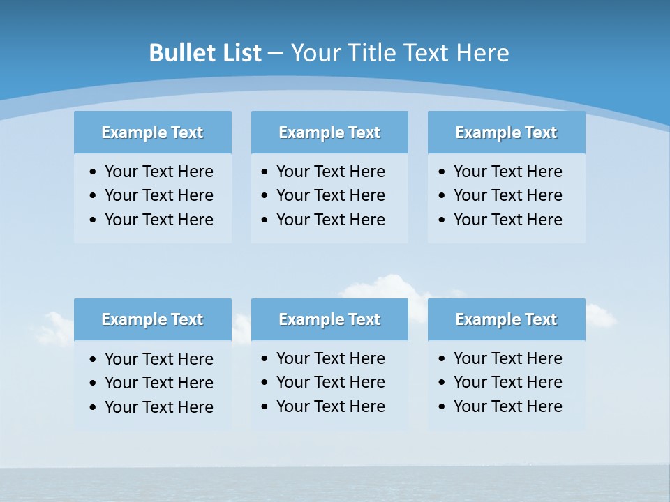 Sky Outdoor Beauty PowerPoint Template