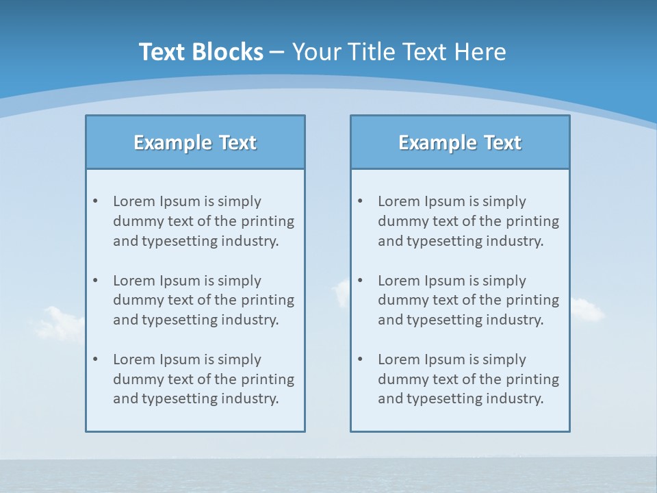 Sky Outdoor Beauty PowerPoint Template