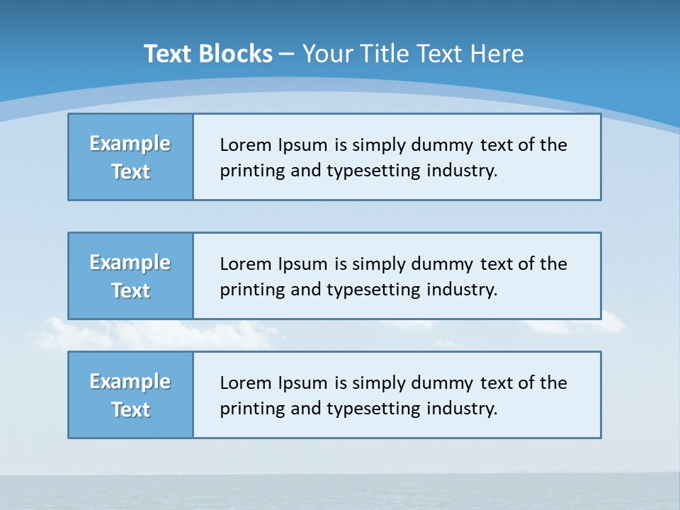 Sky Outdoor Beauty PowerPoint Template