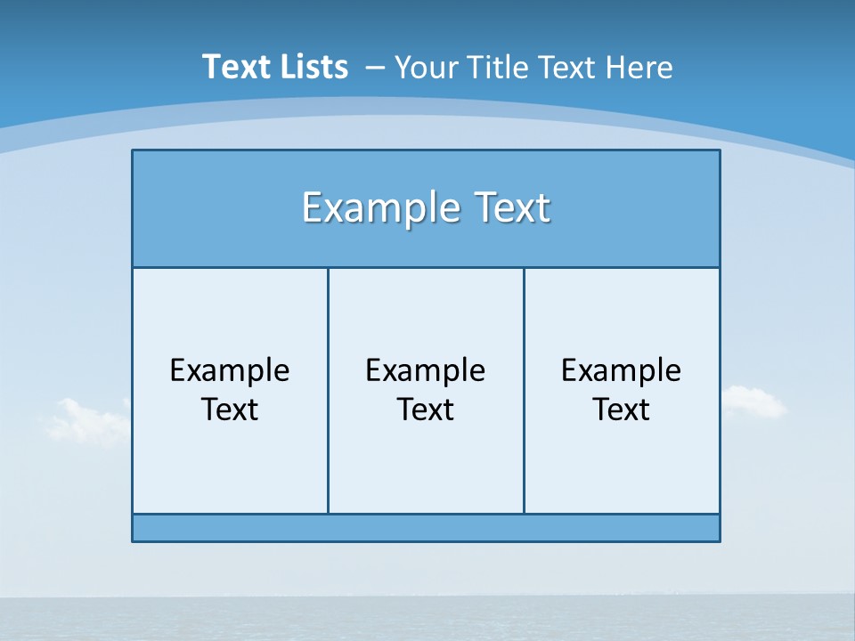 Sky Outdoor Beauty PowerPoint Template