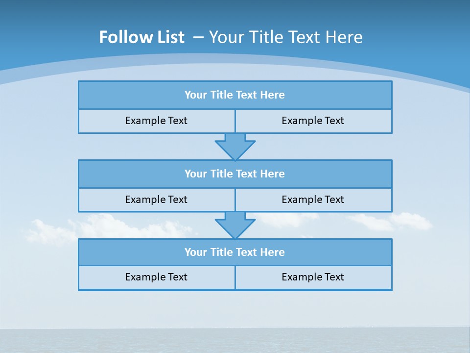 Sky Outdoor Beauty PowerPoint Template