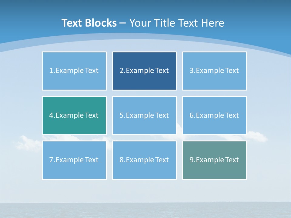 Sky Outdoor Beauty PowerPoint Template