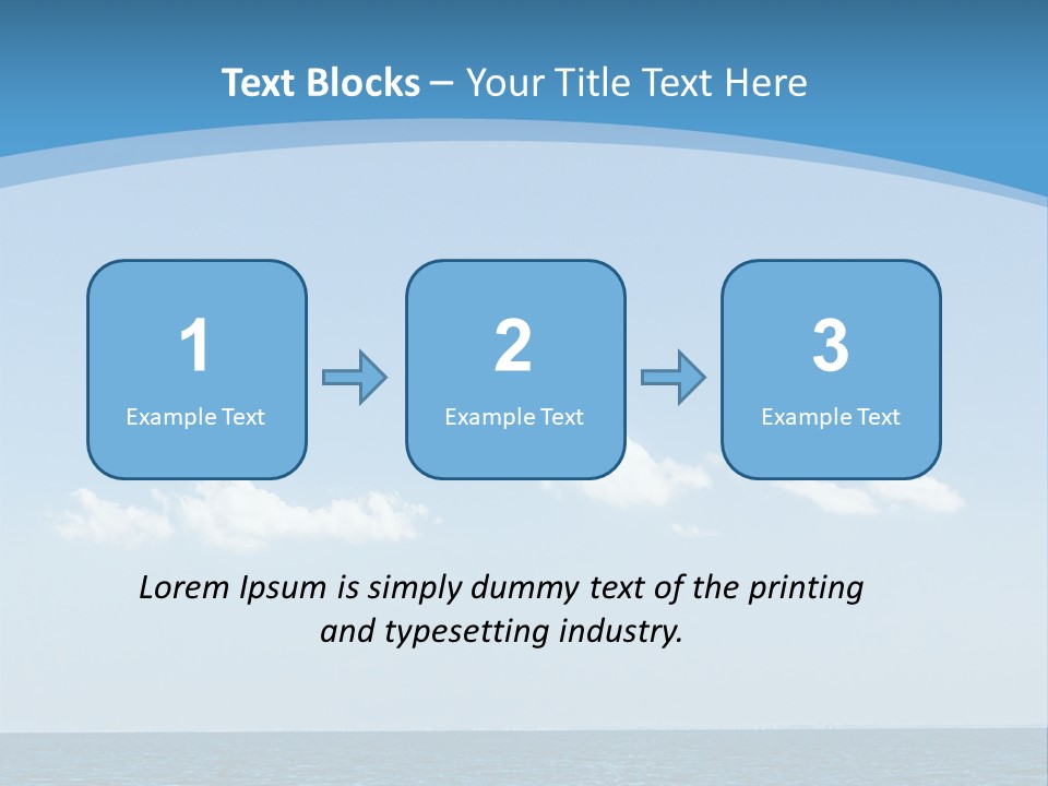 Sky Outdoor Beauty PowerPoint Template
