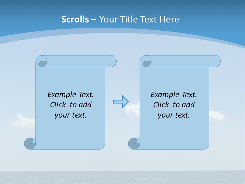 Sky Outdoor Beauty PowerPoint Template