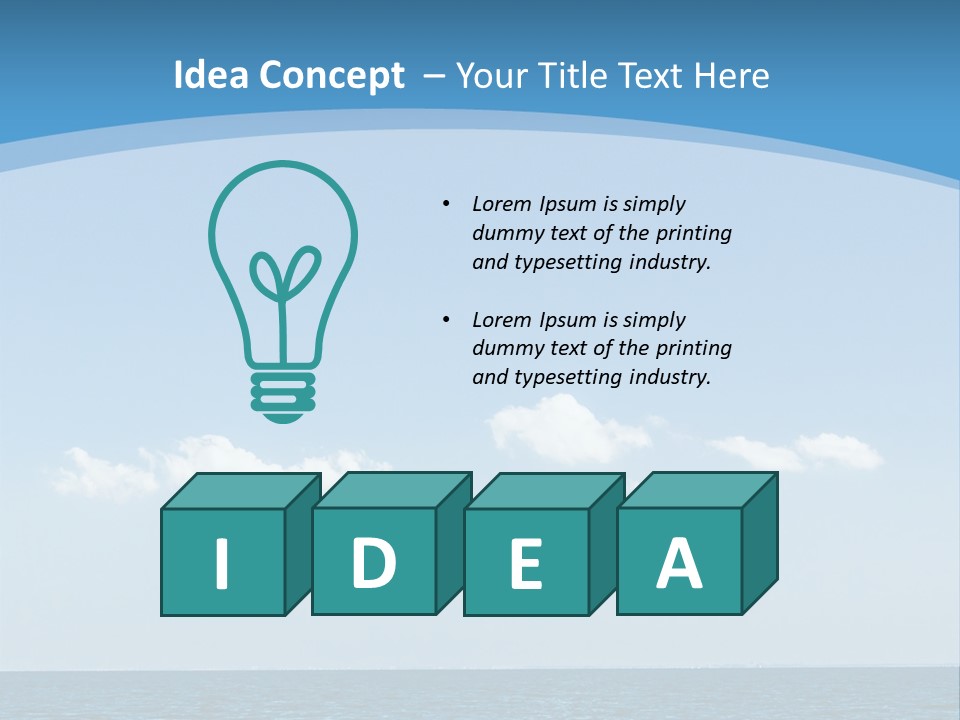 Sky Outdoor Beauty PowerPoint Template