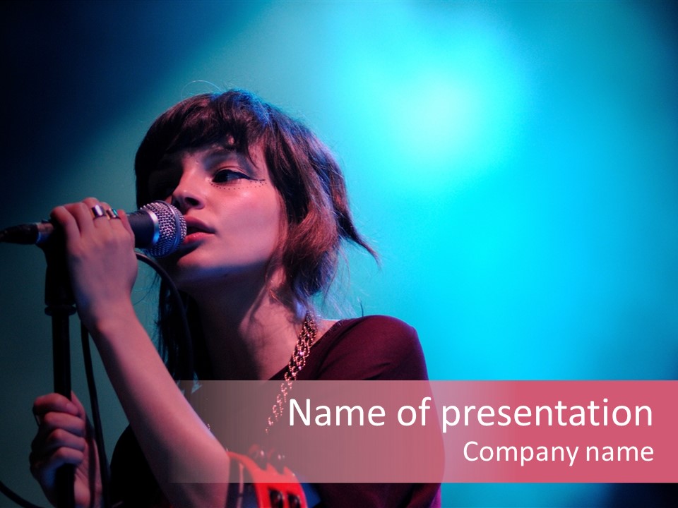 Chvrches Festival Girlfriend PowerPoint Template