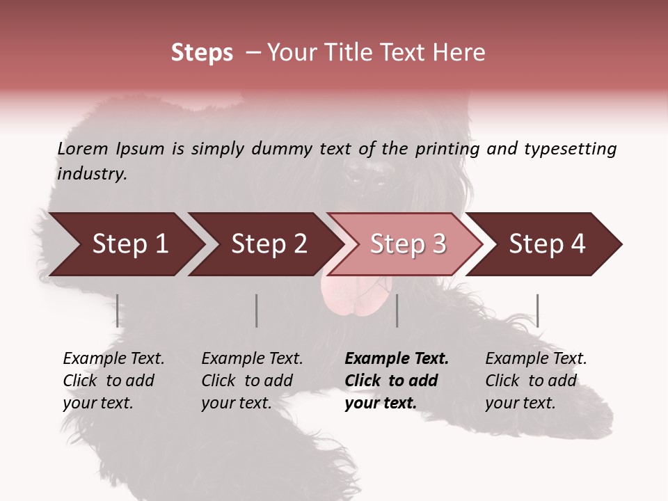 Pet Cut Out Black PowerPoint Template