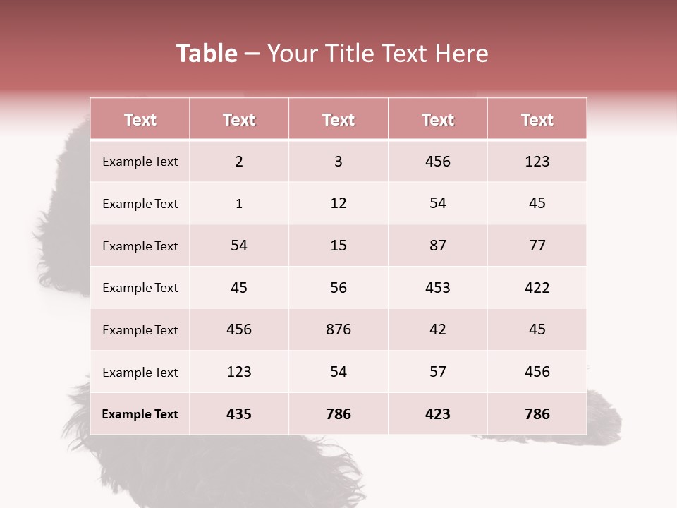 Pet Cut Out Black PowerPoint Template