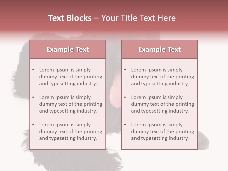 Pet Cut Out Black PowerPoint Template