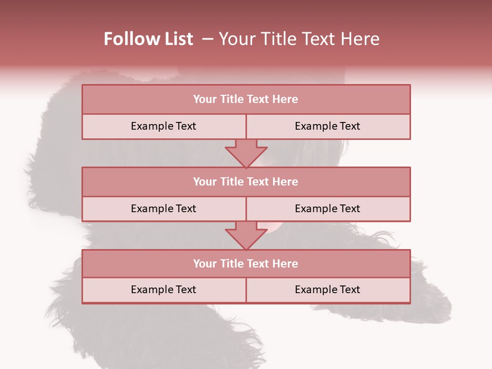 Pet Cut Out Black PowerPoint Template