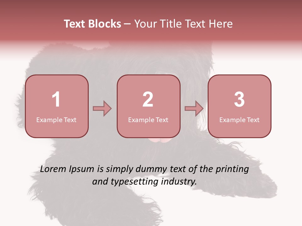 Pet Cut Out Black PowerPoint Template