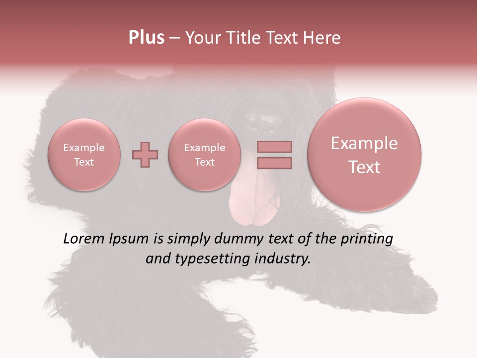 Pet Cut Out Black PowerPoint Template