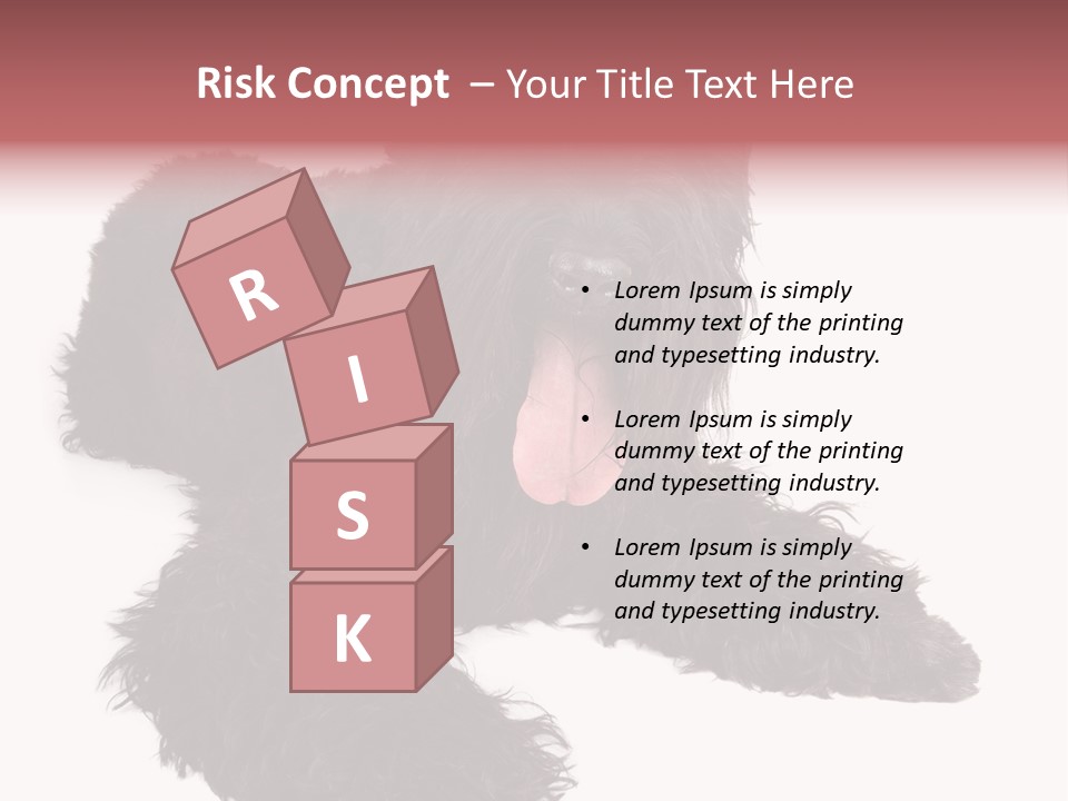 Pet Cut Out Black PowerPoint Template