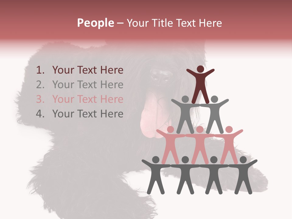 Pet Cut Out Black PowerPoint Template