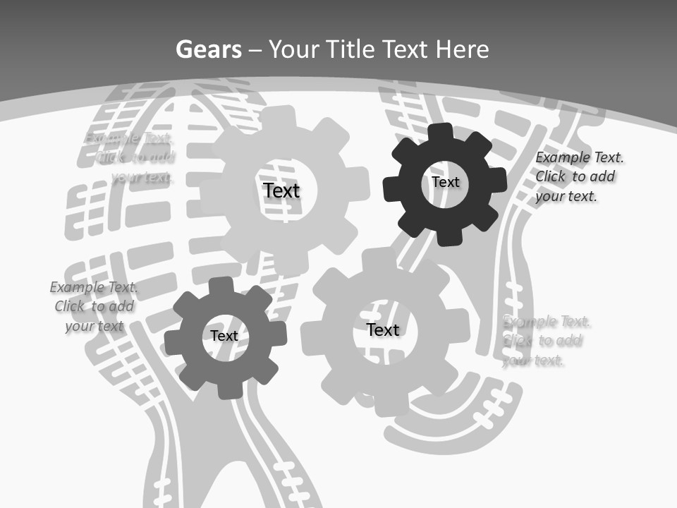 Shoes Silhouette Set Footprint PowerPoint Template