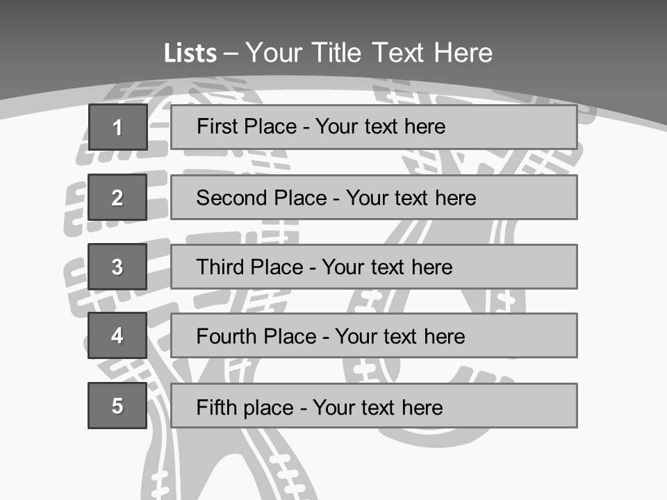 Shoes Silhouette Set Footprint PowerPoint Template